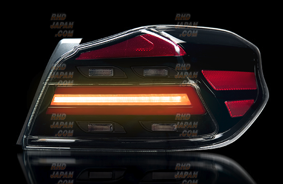 Corazon LED Tail Lamp Type-RF Flashing Winker Black Lens - WRX S4